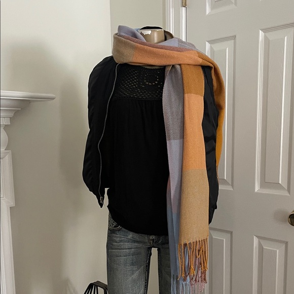 Colorful Patchwork Scarf/wrap - Picture 3 of 7